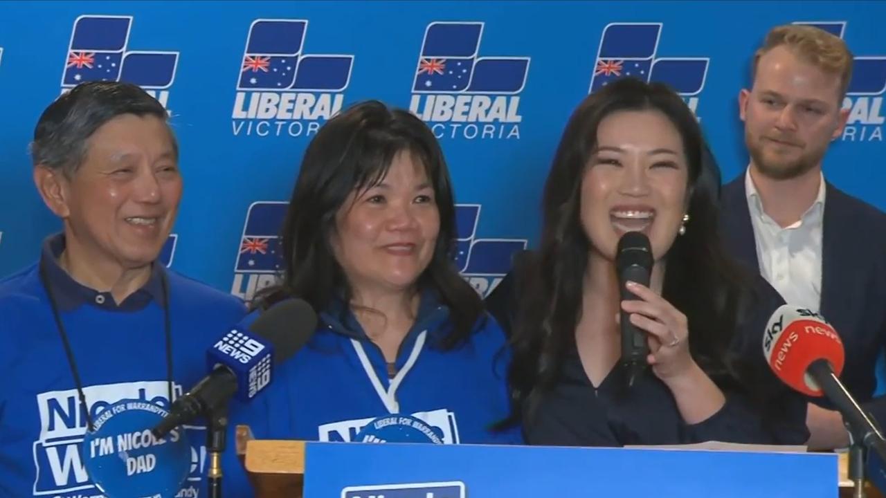 Ms Werner with her parents and husband. Picture: SkyNews