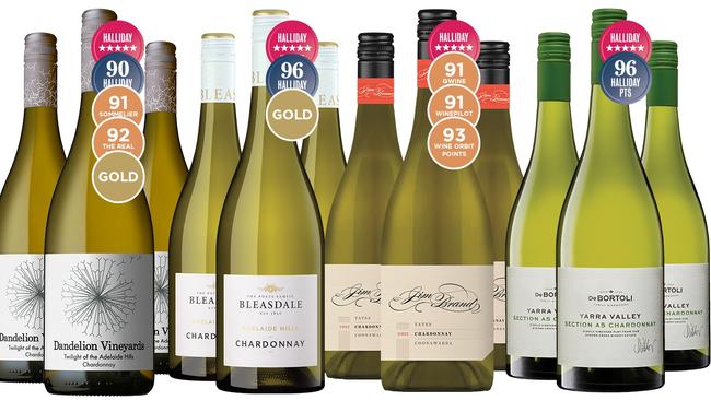 The chardonnays available to Australian Wine Club buyers.