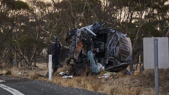 A 59-year-old from Sedan died in the three-vehicle crash Picture: Matt Loxton