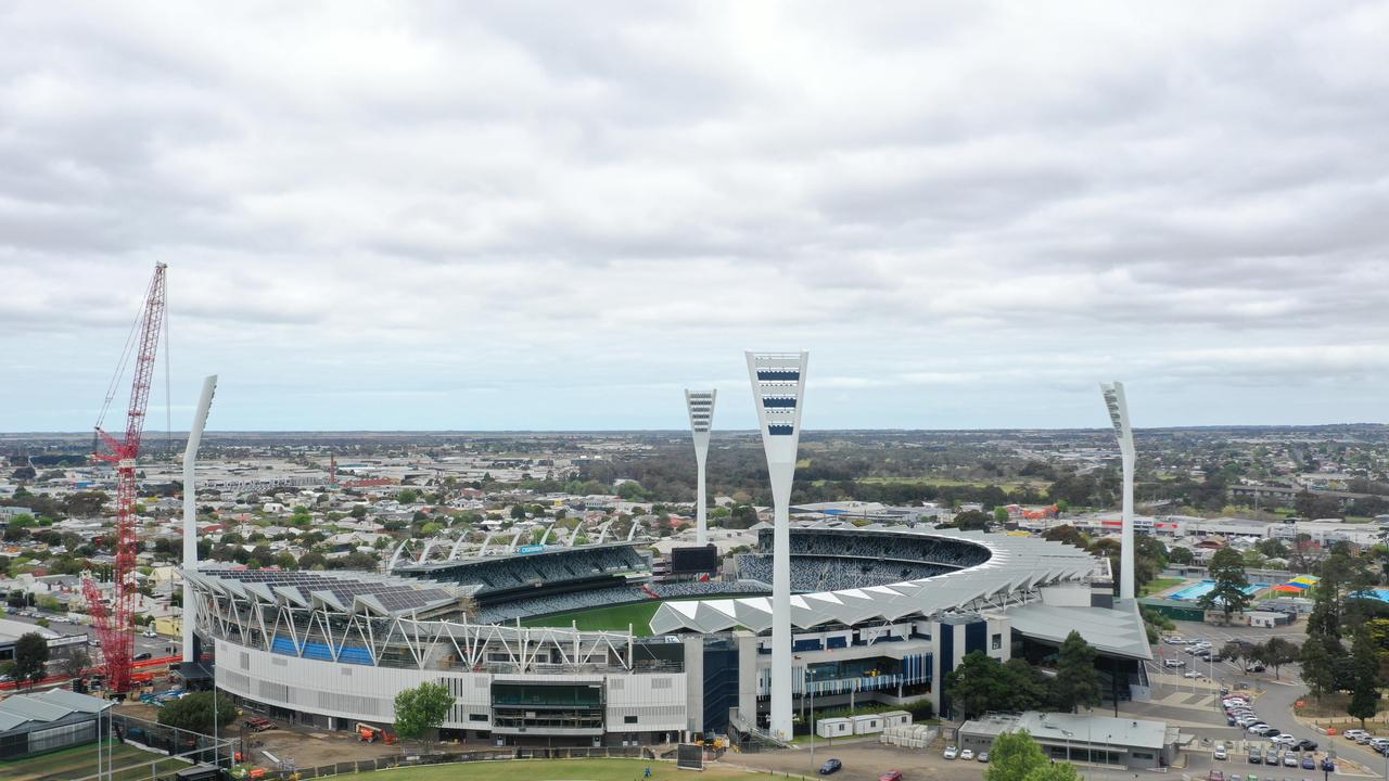 The Cats’ plans for an indoor training facility was part of a broader masterplan for the precinct. Picture: Alan Barber