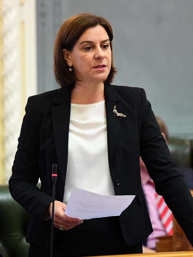 Opposition leader Deb Frecklington. Picture: AAP Image/Dan Peled