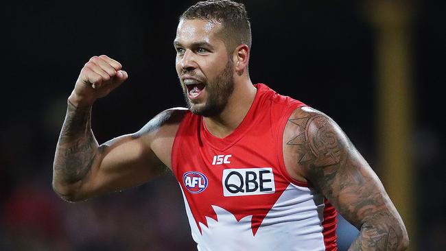 Lance Franklin was back in form in a big way. Picture. Phil Hillyard