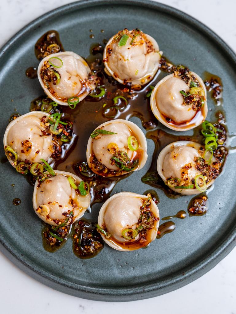 Brendan’s dumplings are each finished by hand.