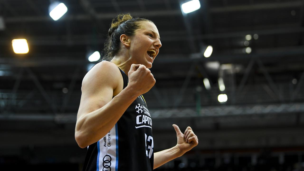 Kelsey Griffin of the Canberra Capitals has won the 2018/19 WNBL MVP award.