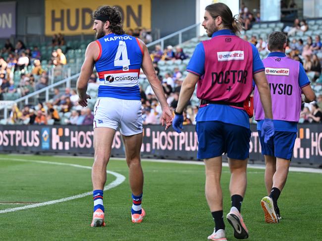 The Western Bulldogs must find a way to win without captain Marcus Bontempelli in the early rounds of the season. Picture: Getty Images