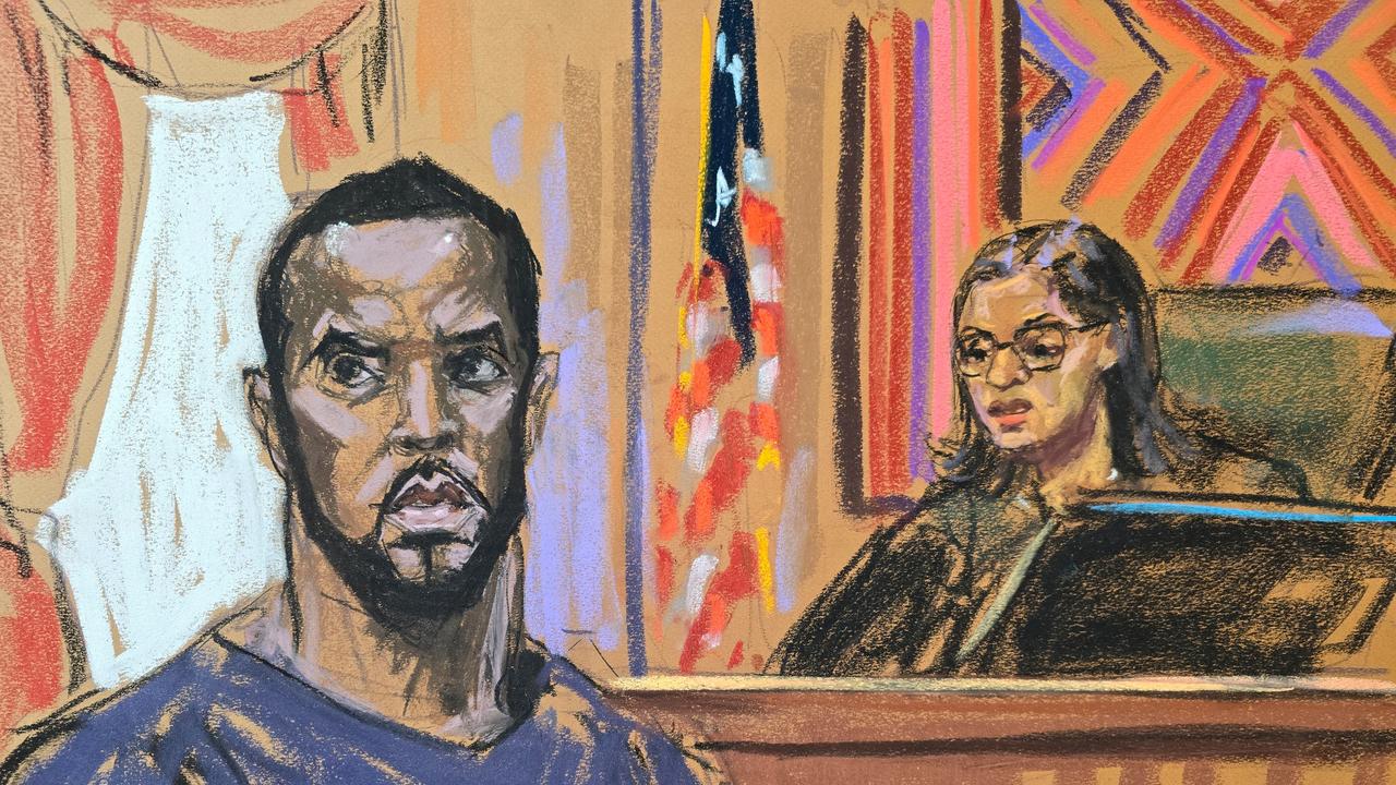 Sean 'Diddy' Combs stands before U.S. Magistrate Judge Robyn Tarnofsky. Picture: Getty.