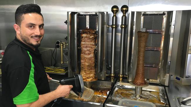 Broz Kebab manager Sam Shinwari said rents keep rising at the Village and it's cost a few business owners their livelihoods. Pic: Darren Cartwright