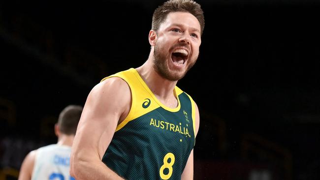 Matthew Dellavedova won’t play for the Boomers in their upcoming World Cup qualifiers. Picture: AFP