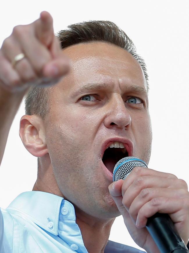 Alexei Navalny in July last year. Picture: AFP