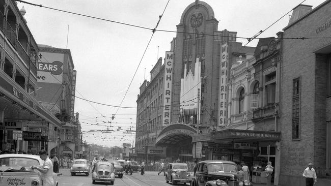 McWhirters in 1958 when Fortitude Valley was a major shopping destination.