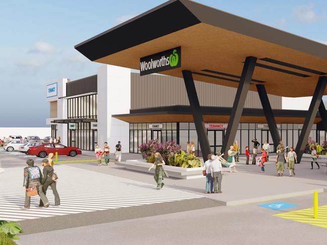 Plans show what the Woolworths would look like at the $40 million retail centre planned for Devonport. Picture: Tipalea Partners