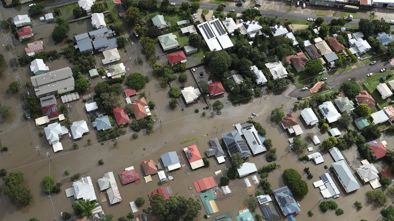 Flooding in Rocklea, in Brisbane’s south, in February 2022. Picture: Liam Kidston