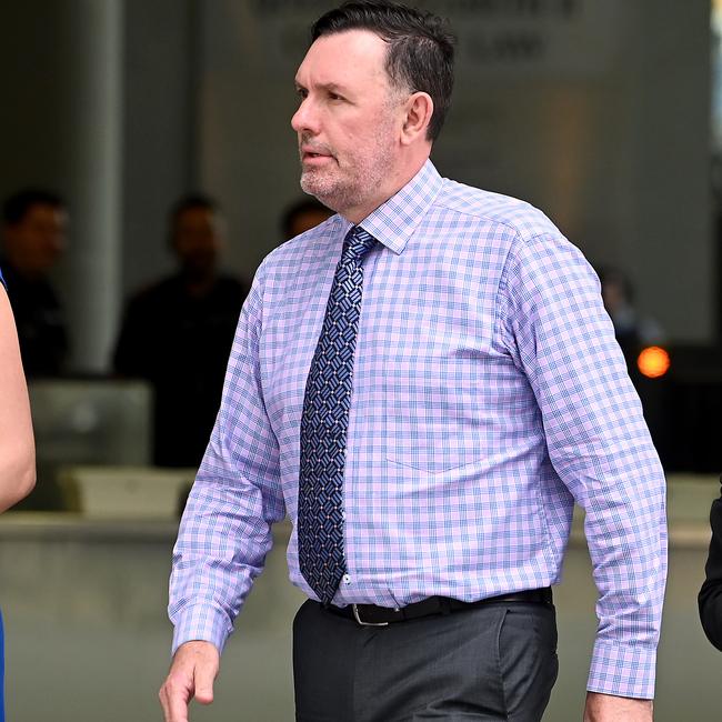 DPP Todd Fuller KC outside the Brisbane District Court. Picture: John Gass