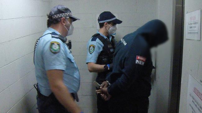 Police arrest a man over an alleged plot to murder Hamze in 2021. Picture: NSW Police