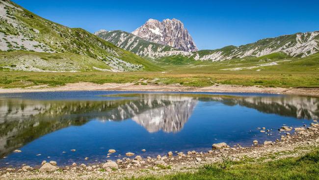 Italy’s Gran Sasso and Monti della Laga National Park in the Apennine Mountains, Abruzzo. The Canal du Midi in the Languedoc-Roussillon region of France, near the Spanish border. Photo: Alamy