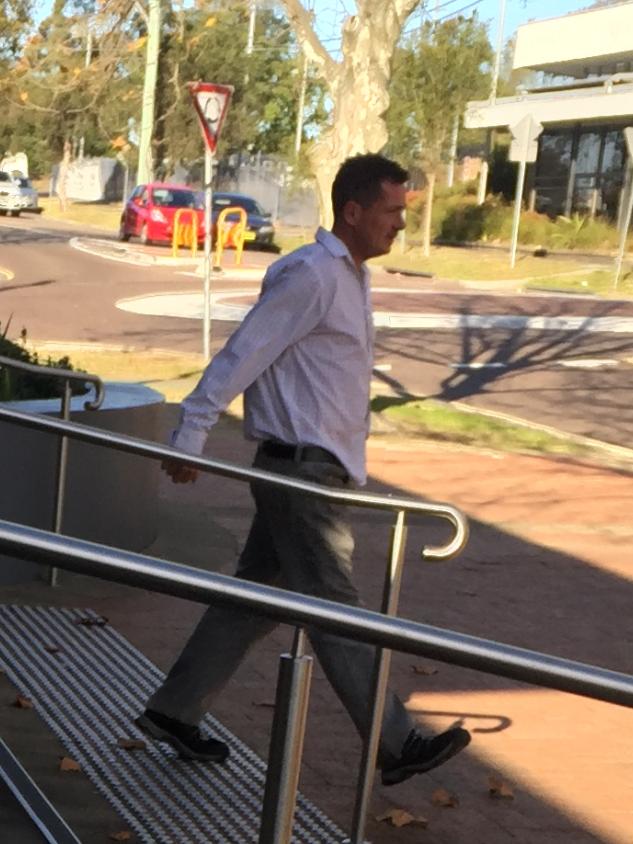 Woods leaves Wyong Local Court.