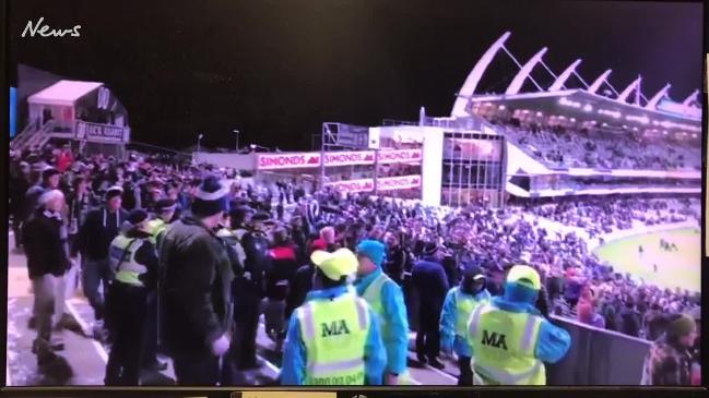 Footy fans evicted after violent melee