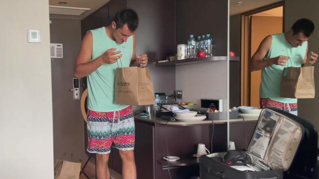 The couple has spent hundreds of dollars on Uber Eats daily.