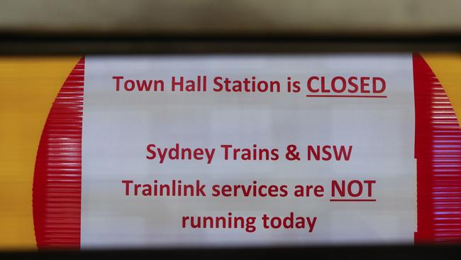 View of the entrance to Town Hall Station in the QVB. Picture: NCA Newswire/Gaye Gerard