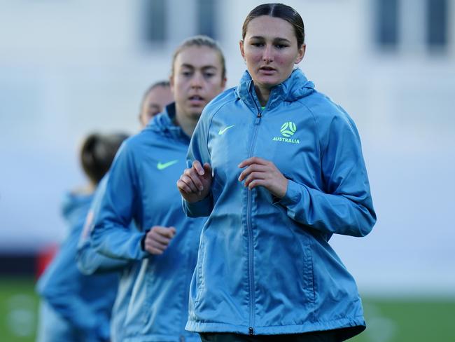 Matildas defender Winonah Heatley. (Photo by Gualter Fatia/Getty Images)