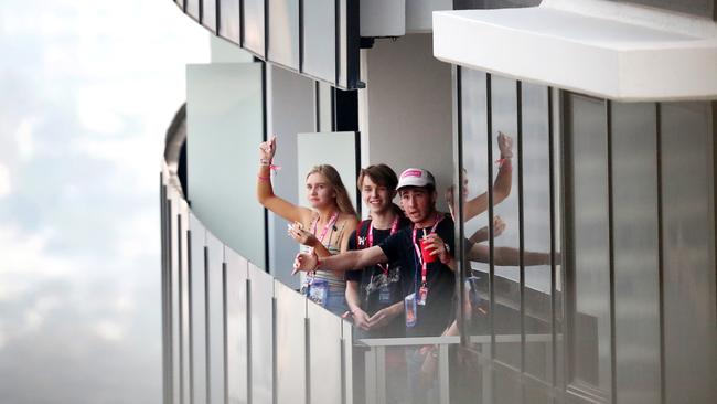 Graduates arriving at Schoolies 2019. Picture: Nigel Hallett