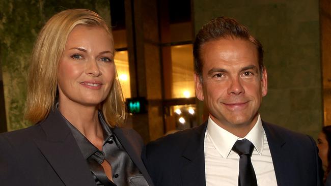 Lachlan Murdoch and wife Sarah at Tuesday night’s Institute of Public Affairs event. Picture: Chris Pavlich