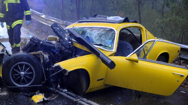 A notorious stretch of McCarrs Creek Rd is set to get speed humps to slow down speeding cars and motorcycles to prevent seruious accidents. File picture: News Corp