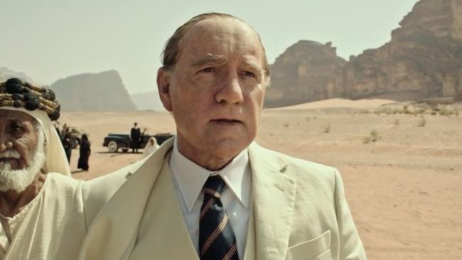 Spacey donned ageing makeup for his role in the film.