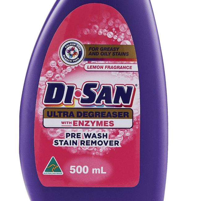 Winning products for ALDI People’s Picks Awards for Australian shoppers' favourite items. Cleaning and Laundry: Di San Ultra Degreaser Pre Wash Lemon Stain Remover