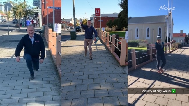 Tassie town takes silly walks for a laugh