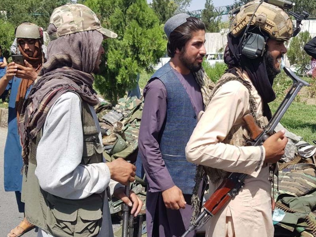 Taliban members patrol the streets of Afghan capital Kabul.