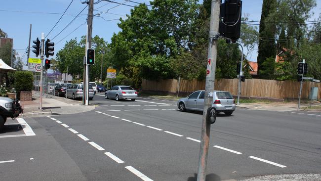 The intersection where Mijin Shin was killed by a bus in 2014.