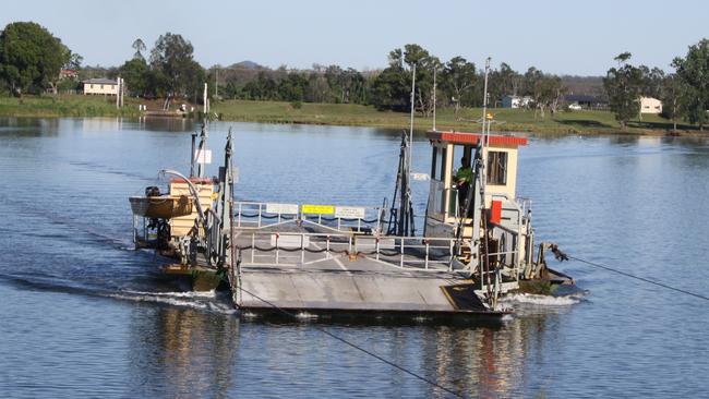 The Ulmarra Ferry in the Clarence River