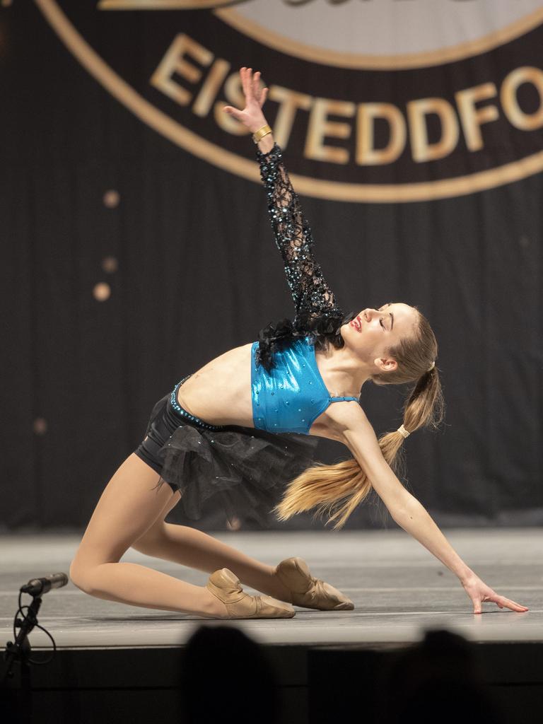 Southern Tasmanian Dancing Eisteddfod, Lucille Kate Rayner (IPA) during the 12 Years Jazz Solo at Wrest Point. Picture: Chris Kidd