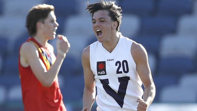 Elijah Hollands is considered a likely top-10 draft pick. Picture: AFL Photos/Getty Images