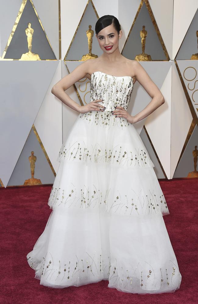 With all the layers and tulle, it’s hard to tell. Picture: Getty Images