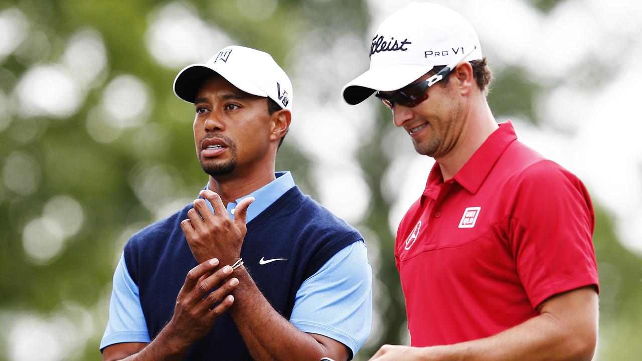 Tiger Woods and Adam Scott have shared a two decade relationship. Photo: Getty Images