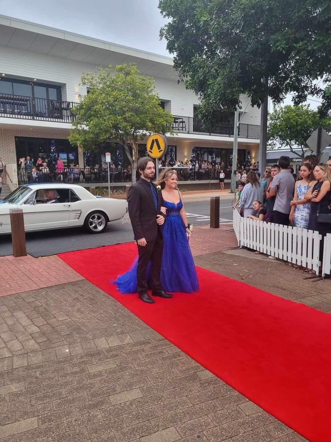 The students of Urangan State High School arrive at their formal.