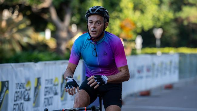 Andrew Hardy won the 41km Darwin Family Law Half Fondo at the Top End Gran Fondo 2024. Picture: Pema Tamang Pakhrin