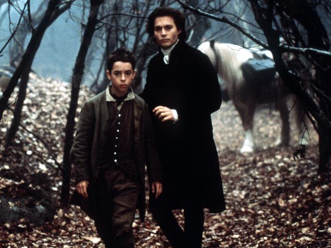 Johnny Depp (r) in scene from Sleepy Hollow. Picture: Supplied