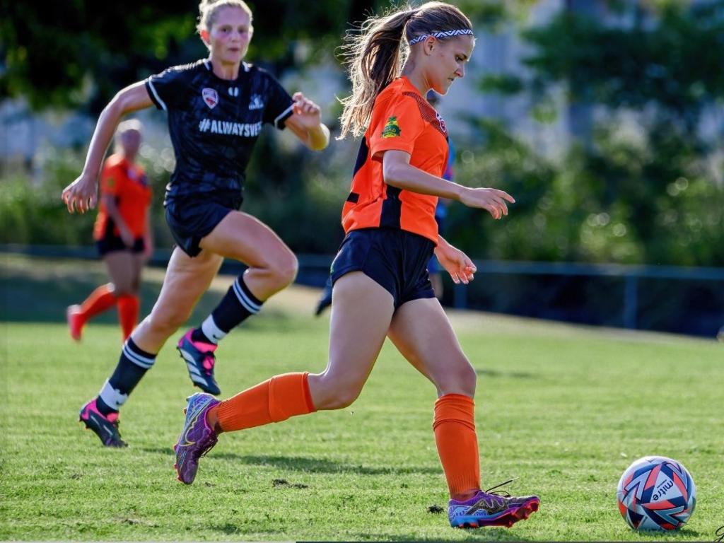 Capricorn Coast's football young gun Makayla Scales. Photo: JMV Images