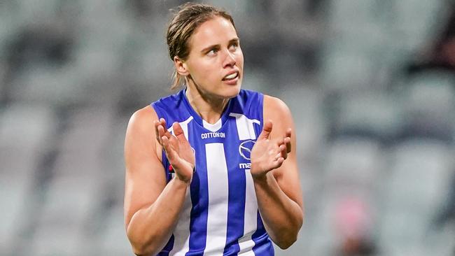 Jasmine Garner was named No.1 on SuperFooty’s top AFL players for 2021. Picture: Getty Images