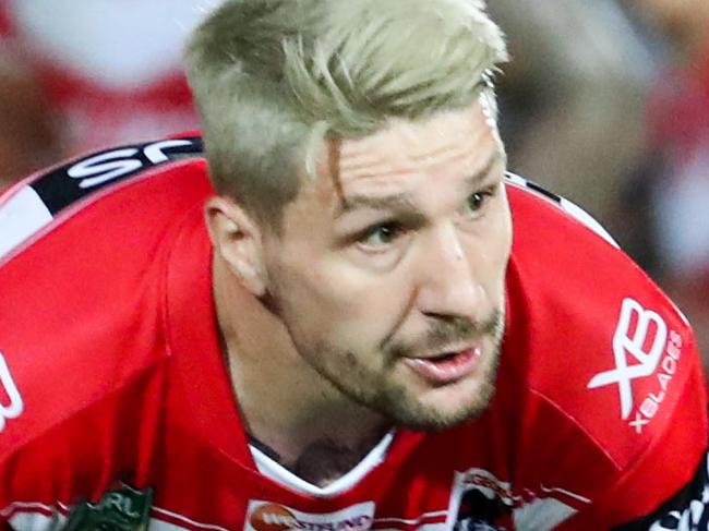 Gareth Widdop of the Dragons during the Round 19 NRL match between the North Queensland Cowboys and St George Illawarra at 1300SMILES Stadium in Townsville, Saturday, July 21, 2018. (AAP Image/Michael Chambers) NO ARCHIVING, EDITORIAL USE ONLY