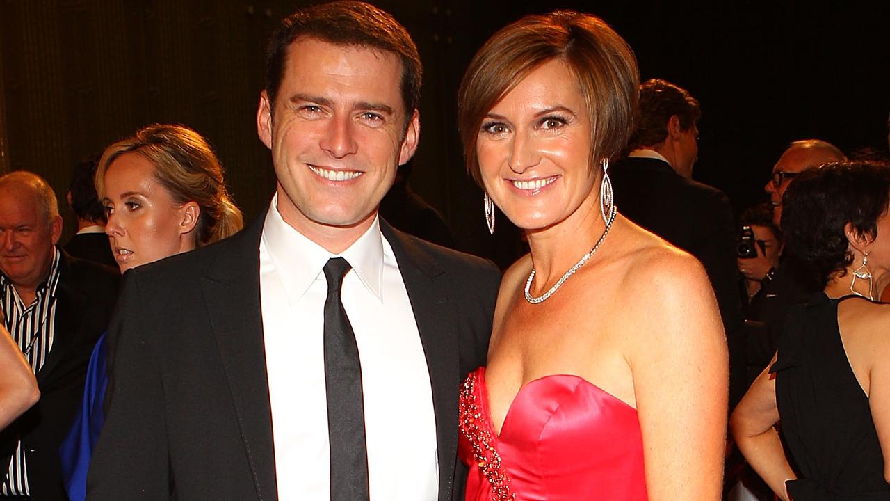 Karl Stefanovic and Cassandra Thorburn. Picture: Scott Barbour/Getty Images