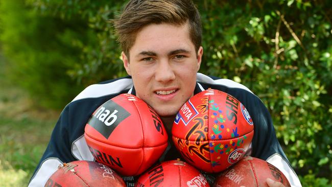 Northern Knights midfielder Jade Gresham, who is likely to be a top-30 pick in this year's AFL National Draft.