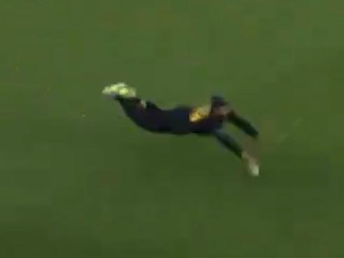 Marnus Labuschagne takes a ripping catch.