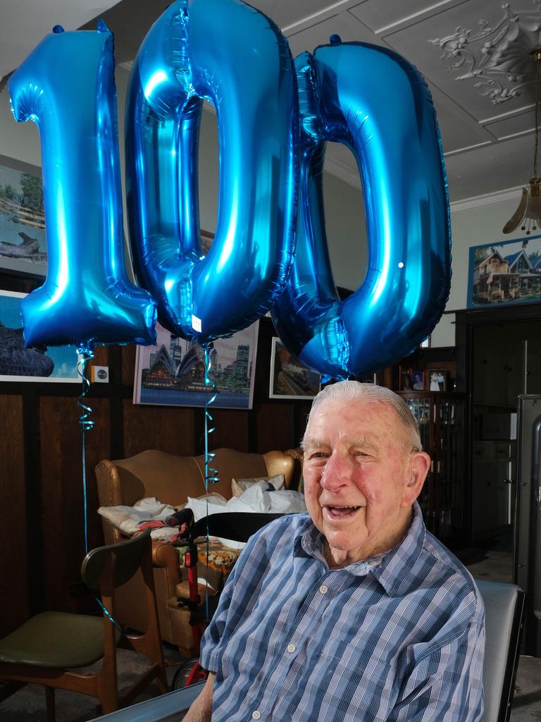 Doug Davies turned 100 in February this year. Picture: Mark Wilson