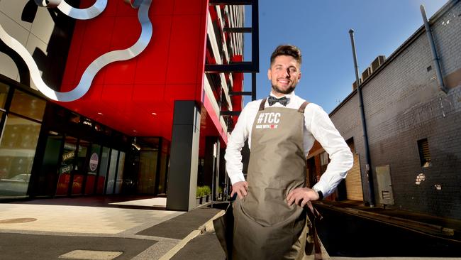 Lazar Karisik pictured outside his store at Grote Street in 2017. Picture: AAP / Sam Wundke