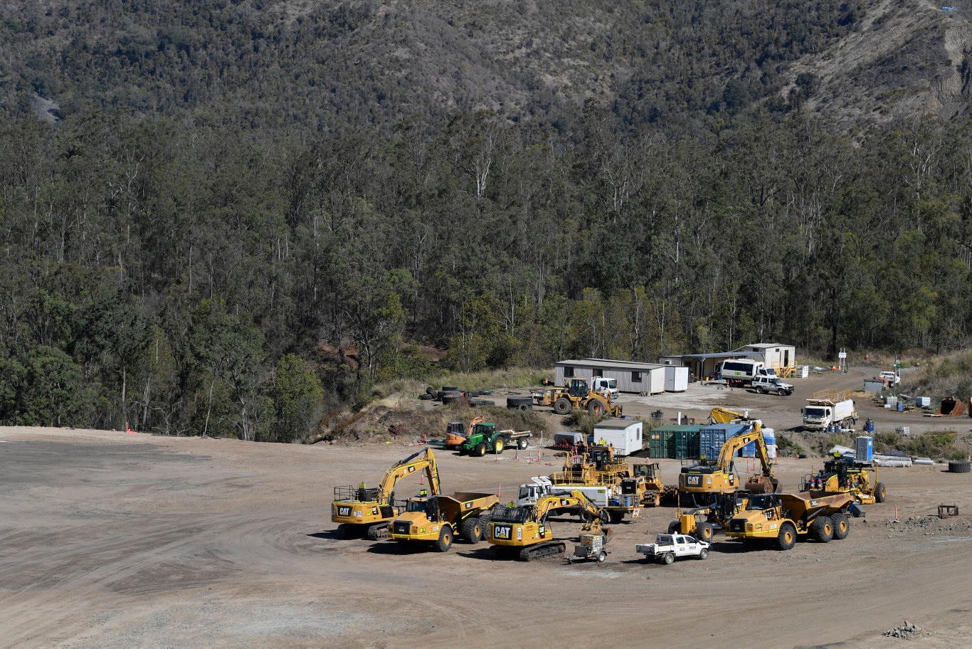 Embankment 24 of the Toowoomba Second Range Crossing during a media preview before opening, Friday, September 6, 2019. Picture: Kevin Farmer