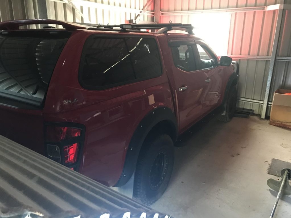 At about 3.20pm, a vehicle collided with a parked car at a driveway outside the Emu Park Police Station's garage, pushing it through the door and into another car. The driver exited the vehicle before allegedly pouring fuel over one of the cars and lighting a small fire in the grass nearby.